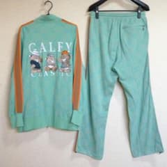 ハル　ガルフィー　GALFY　ジャージ　セットアップ　総柄　グリーン　XL ハル様専用 ガルフィー GALFY ジャージ セットアップ 総柄 グリーン XL