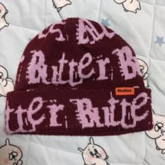 Butter ニット帽 バーガンディ ピンクのサムネイル