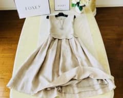 フォクシー　 リネン ワンピース French Sucre フォクシー リネン ワンピース French Sucre - メルカリ