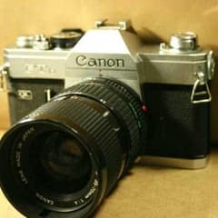 Canon一眼レフフィルムカメラFTb+ズームレンズのサムネイル
