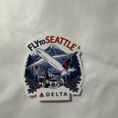 DELTA デルタ航空 FLY TO SEATTLE ステッカーのサムネイル