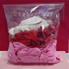 ☆NEW☆ハート風船(大)3色アソート[ピンク/赤/白]30個入！のサムネイル
