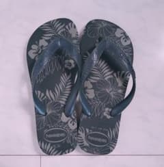 Havaianas ボタニカル柄ビーチサンダル 35-36のサムネイル