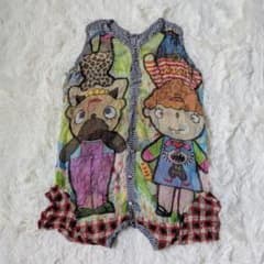 OLLEBOREBLA/アルベロベロ　シワ加工シアーブラウス　ぶたさん　2way OLLEBOREBLA/アルベロベロ シワ加工シアーブラウス ぶたさん 2way