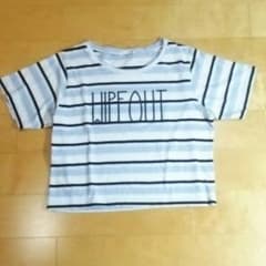 にゃん様専用ミッキー&新品GYDA WIPE OUT ボーダーTシャツ青のサムネイル