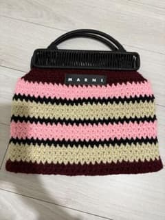 最終値下げ］MARNI マルニマーケットクロシェフレームバッグ - メルカリ