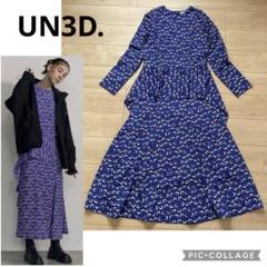 美品✨小芝風花ちゃん着用　アンスリード　ランダムドットペプラムワンピース 美品✨小芝風花ちゃん着用 アンスリード ランダムドットペプラム