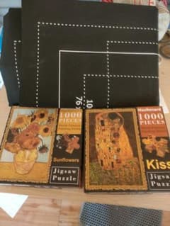 世界の名画シリーズ ジグソーパズル 1000ピース　2個　パズルマット付きのサムネイル