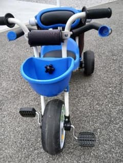 IDES カーゴ 青色 三輪車 日よけ・ハンドル付き - メルカリ