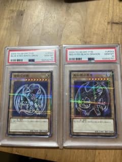 PSA10 青眼の白龍 真紅眼の黒竜 2枚セット連番 - メルカリ