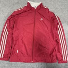 adidas ナイロンジャケット レッドのサムネイル