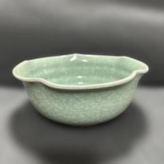 五 新品 瀬戸焼 貫入 菓子鉢 陶器 鉢 八十峰窯 光月 作 未使用