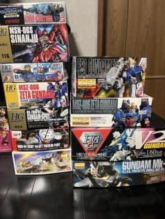 未組立】ガンプラまとめ売り HG・MG 11点セット 限定/クリアカラー等
