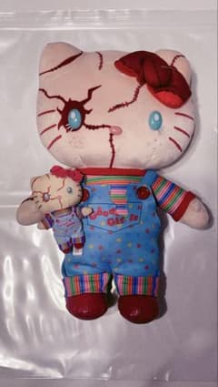 USJ × ハローキティー × チャッキー コラボ ぬいぐるみ 大小2つ