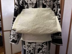 大人の兵児帯 アイボリー [レースフラワー]②のサムネイル