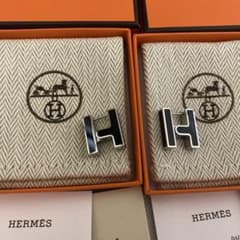 HERMES シングルピアス 2個セット エルメス 両耳用 エルメスピアス 