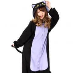 黒ねこ❤︎着ぐるみ 大人用 ハロウィンのサムネイル