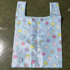 スヌーピー柄　エコバッグ　折りたたみ収納可能のサムネイル