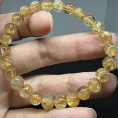 パワーストーン 勝負運 ゴールド タイチン ルチル クォーツ z7000 194