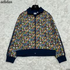 [極美品] アディダス ジャージ XL フローラル トラックトップ 花柄 激レア 極美品] アディダス ジャージ XL フローラル トラックトップ 花柄 激