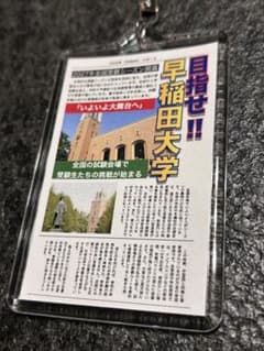 早稲田大学 合格祈願 キーホルダー 受験生 お守りのサムネイル
