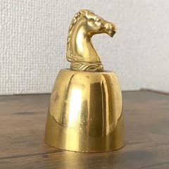HERMS エルメス 真鍮 テーブルベル 馬モチーフ ヴィンテージ 卓上ベル 
