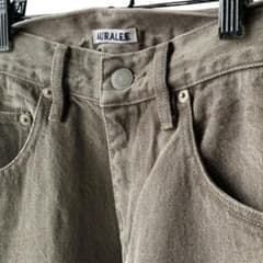 未使用 AURALEE BROWN DENIM モカブラウン 30 - メルカリ