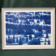 東山魁夷 雪原譜 絵画 日本画 美術品 インテリア 名画 雪の森林風景