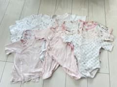 女の子 赤ちゃん 下着 13点まとめ売り 50-60cm ロンパース 長袖 半袖のサムネイル