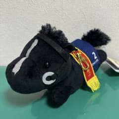 【タグ付】イクイノックス　ラウンドワン限定　リールパスケース付きぬいぐるみ