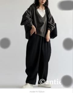 antiqua サーカスパンツ　フリーサイズ　ブラックのサムネイル