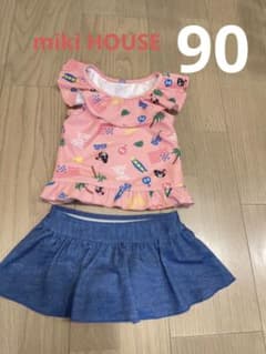 ミキハウス　ビキニ　水着　女の子　フリル　90のサムネイル
