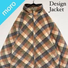 No.804 VINTAGE ヴィンテージ リバーシブル ブルゾン チェック柄 