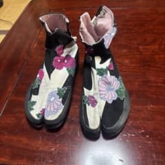花柄刺繍 地下足袋 sousouのサムネイル
