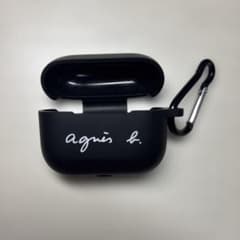agnis b. ブラック AirPodsPro2ケース カラビナ付きのサムネイル