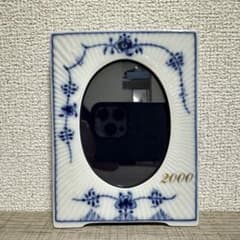 【ロイヤルコペンハーゲン】 ブルーフルーテッド ミレニアム 記念フォトフレーム ロイヤルコペンハーゲン】 ブルーフルーテッド ミレニアム 記念フォト