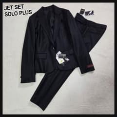 [新品タグ付き]JET SET SOLO PLUS ビジネススーツ ネイビーのサムネイル