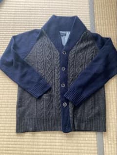 TAKAQ メンズ ショールカラー カーディガン Lサイズのサムネイル