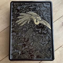 純銀製　鳳凰彫刻　木製ケース付き　共箱　送料無料 IM] 未使用保管品 ジッポー限定版 鳳凰デザイン ジッポーライター 木箱