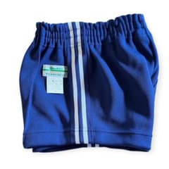 Yacht Gymnastics Shorts, Blue, Size 100, with Thin Stripes
