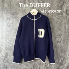 ⭐︎14 The DUFFER ザダファー ウール セーター ジップアップ - メルカリ