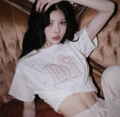 Hello Darich キルティングアップリケビジューTシャツ WHTキティのサムネイル