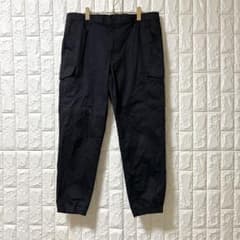 ユニクロ メンズ カーゴジョガーパンツ ボトムス ストレッチ 大きめ 黒XLのサムネイル