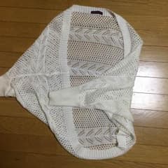 ドルマンカーディガン 白のサムネイル