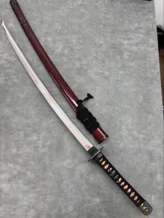 【模造刀】長刀 木製　鞘　金属製　鍔　武具　コレクション　 一点もの G【模造刀/居合刀】長刀 金属製 鍔 武具 コレクション 一点もの