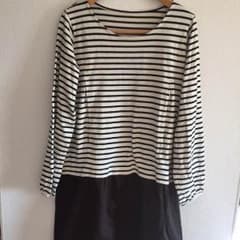 授乳服☆新品！ボーダー ワンピースのサムネイル