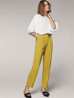 【ZARA姉妹ブランド】 Massimo Dutti パンツ イエロー未使用新品のサムネイル