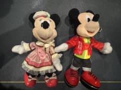 ディズニー ミッキー＆ミニー ぬいぐるみバッジ 2点セットのサムネイル