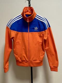 adidas トラックジャケット NEW YORK オレンジ×ブルーのサムネイル