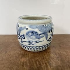 362. 火入れ 古伊万里 染付 ふぐ 魚草文 陶器 茶道具 喫煙具 362. 火入れ 古伊万里 染付 ふぐ 魚草文 陶器 茶道具 喫煙具 - メルカリ